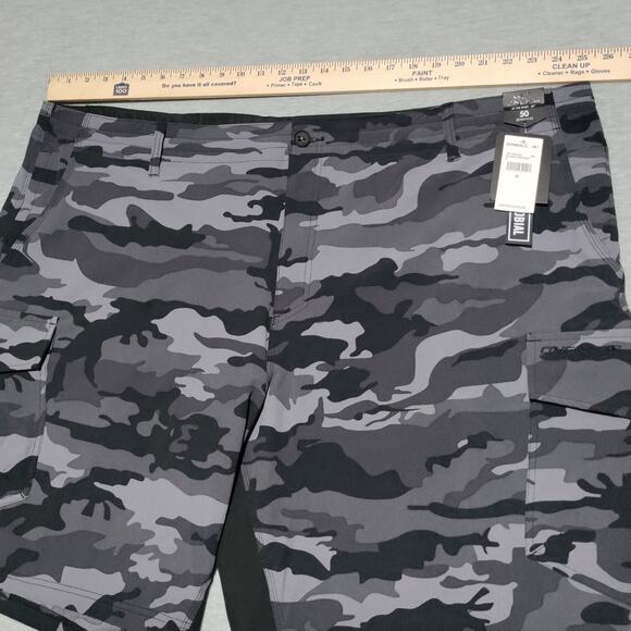 O'Neill GI Jack Traveler Hyper Freak Hybrid Ripstop Shorts Men 50 Black Camo NEW - Picture 7 of 16